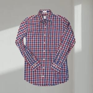 Peter Millar Shirt – Multicolor Plaid Button-Down (Size M)